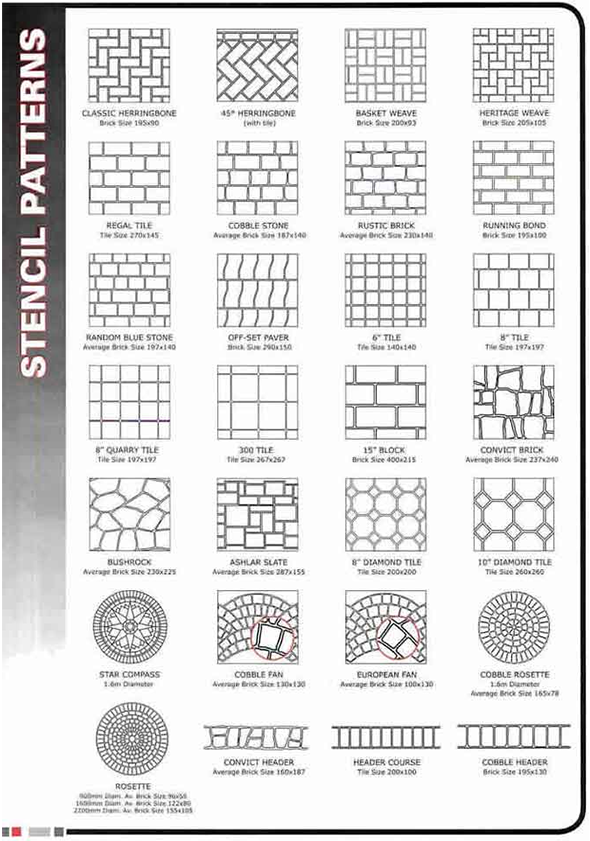 Large Tile Stencil Pattern